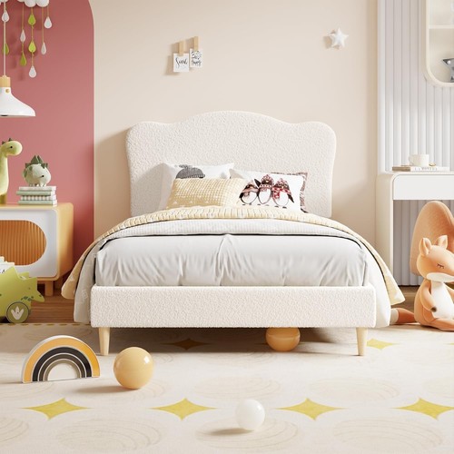 Bed frame for kids upholstered - bed,