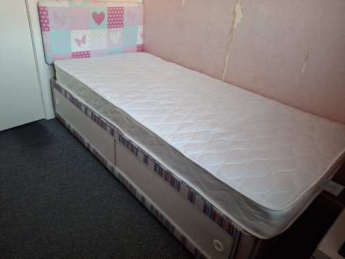 Kids single bed - headboard, +