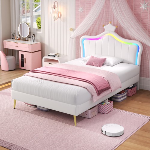 3ft single led bed frame - frame, crown
