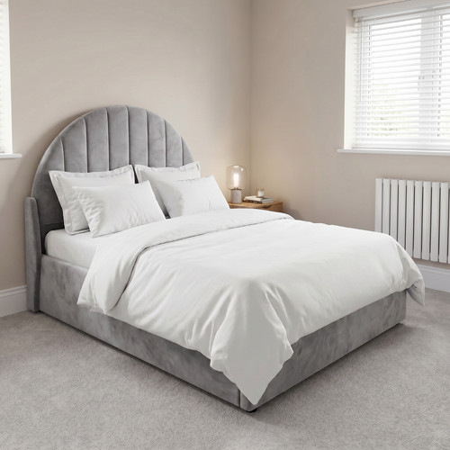 Kids bed teddy fabric - bed,