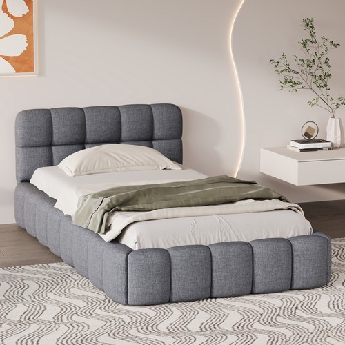 Upholstered 3ft single bed - upholstered,