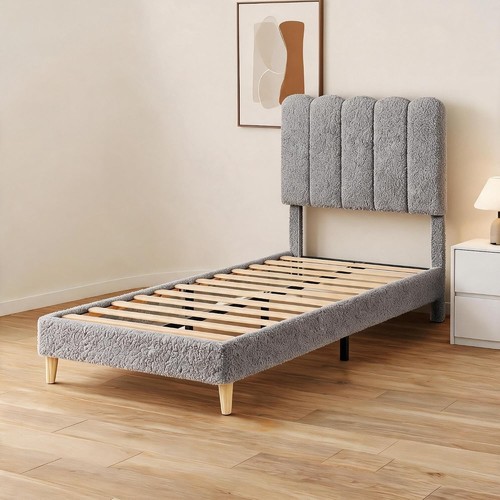 Single upholstered platform - upholstered,
