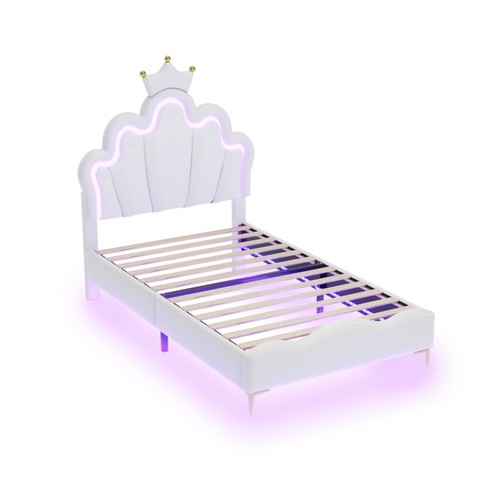 Single led bed frame - frame, crown