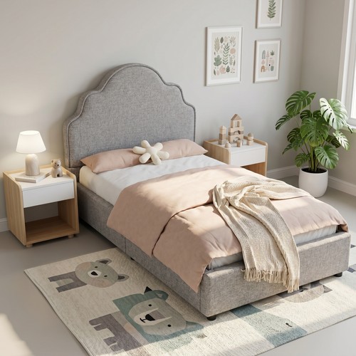 3ft single kids bed platform - kids,