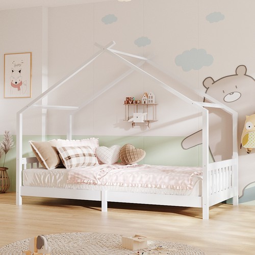 3ft pine wood bed frame - pine, single
